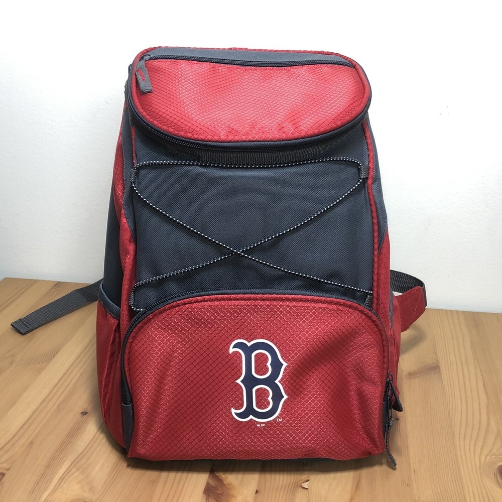 Boston Red Sox Oniva Picnic Time Backpack Cooler Insulated Red Gray